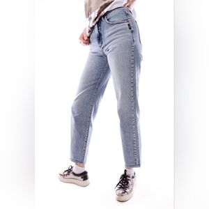 Silver Jeans Dad Jean Light Wash Stretch Loose 90s Straight Leg Womens Size 25